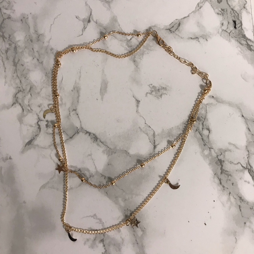 3 Chocker necklace Moon and star